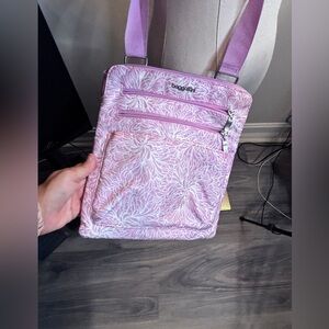 Baggallini Lavender Floral Crossbody Bag